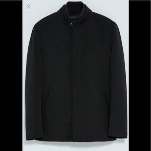 Zara all black coat